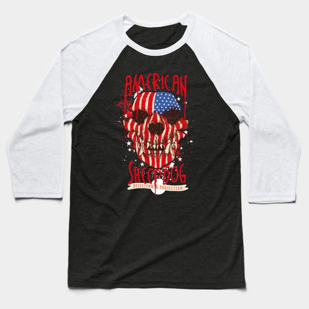 American Sheepdog Baseball T-Shirt by ilygraphics